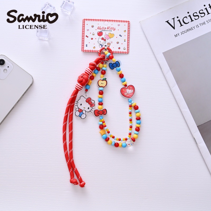 Phone Accessories Ideas - Hello Kitty Colorful Love Bead String