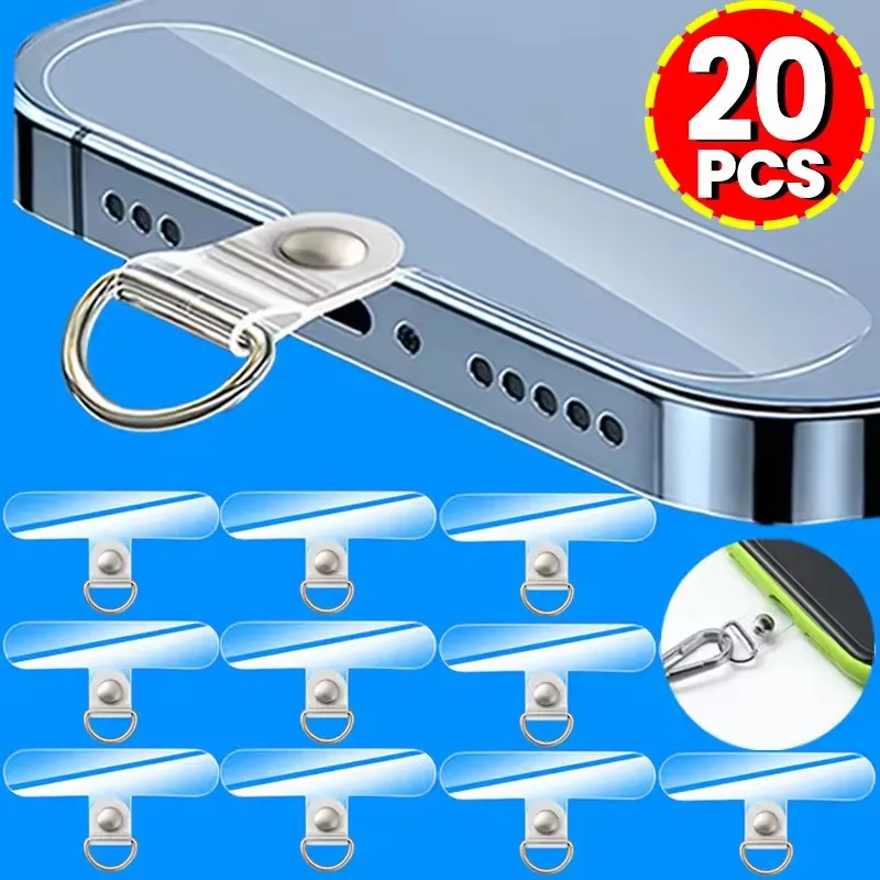 Phone Accessories Android - Universal Transparent Detachable Phone Lanyard Clips