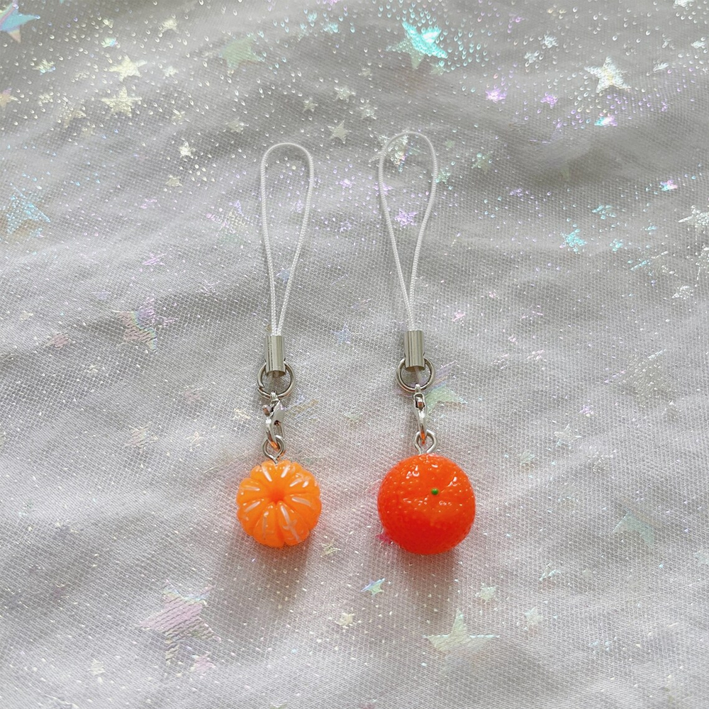 Phone Accessories Ideas - Set of 2 Cute Orange Phone