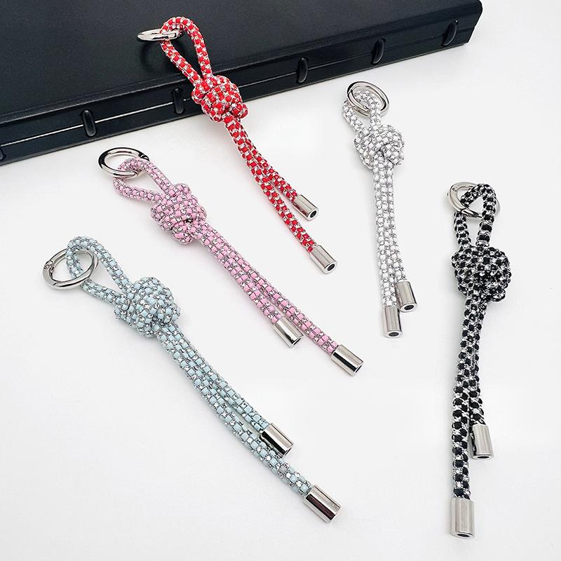 Phone Accessories Ideas - Crystal Butterfly Knot Pendant for Mobile
