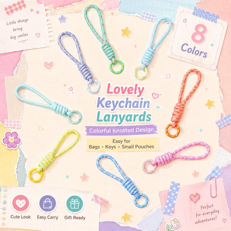 Phone Accessories For Your Car - 2~5pcs Colorful Braided Keychain Mobile Phone