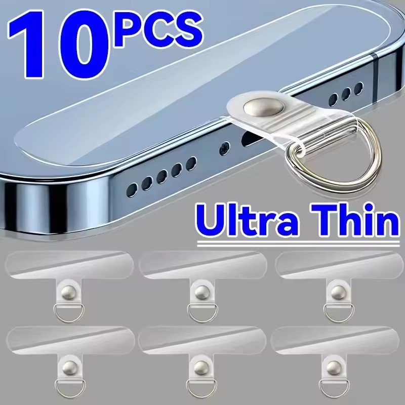 Phone Accessories Android - Universal Transparent Detachable Phone Lanyard Clips