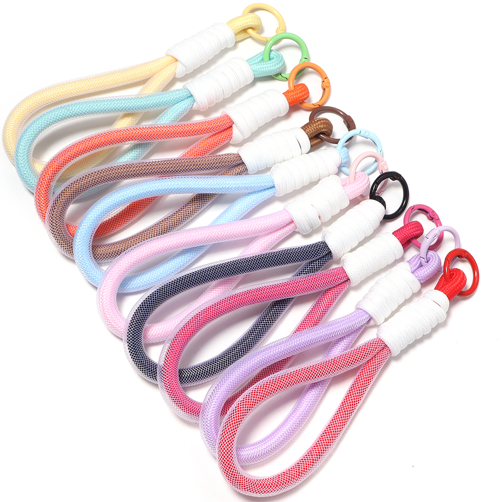 Phone Accessories Hooks - 2pcs Hand Woven Keychain For Mobile