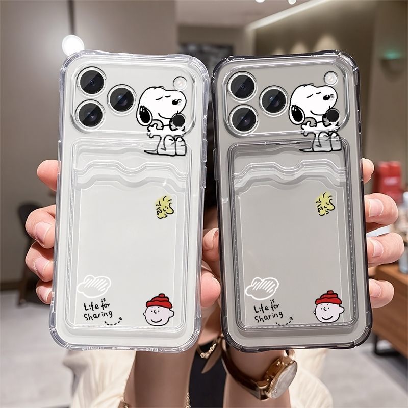 Phone Accessories Supplier - Anime Snoopy Soft Card Slot Pocket