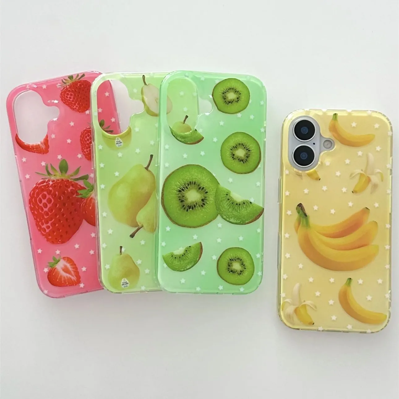 Phone Accessories Display - Full Screen Fruits Stars Strawberry Pears