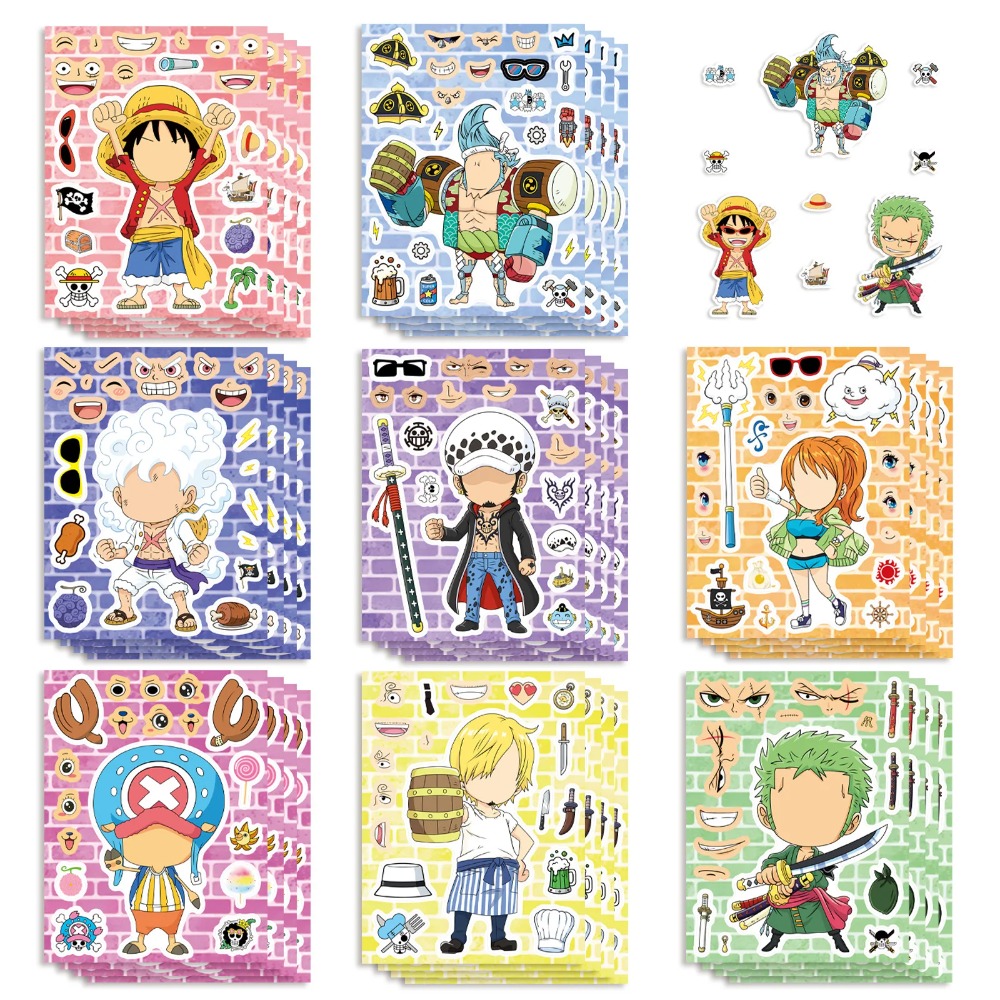 Phone Accessories Supplier - 8/16/24Sheets One Piece Luffy Children Puzzle