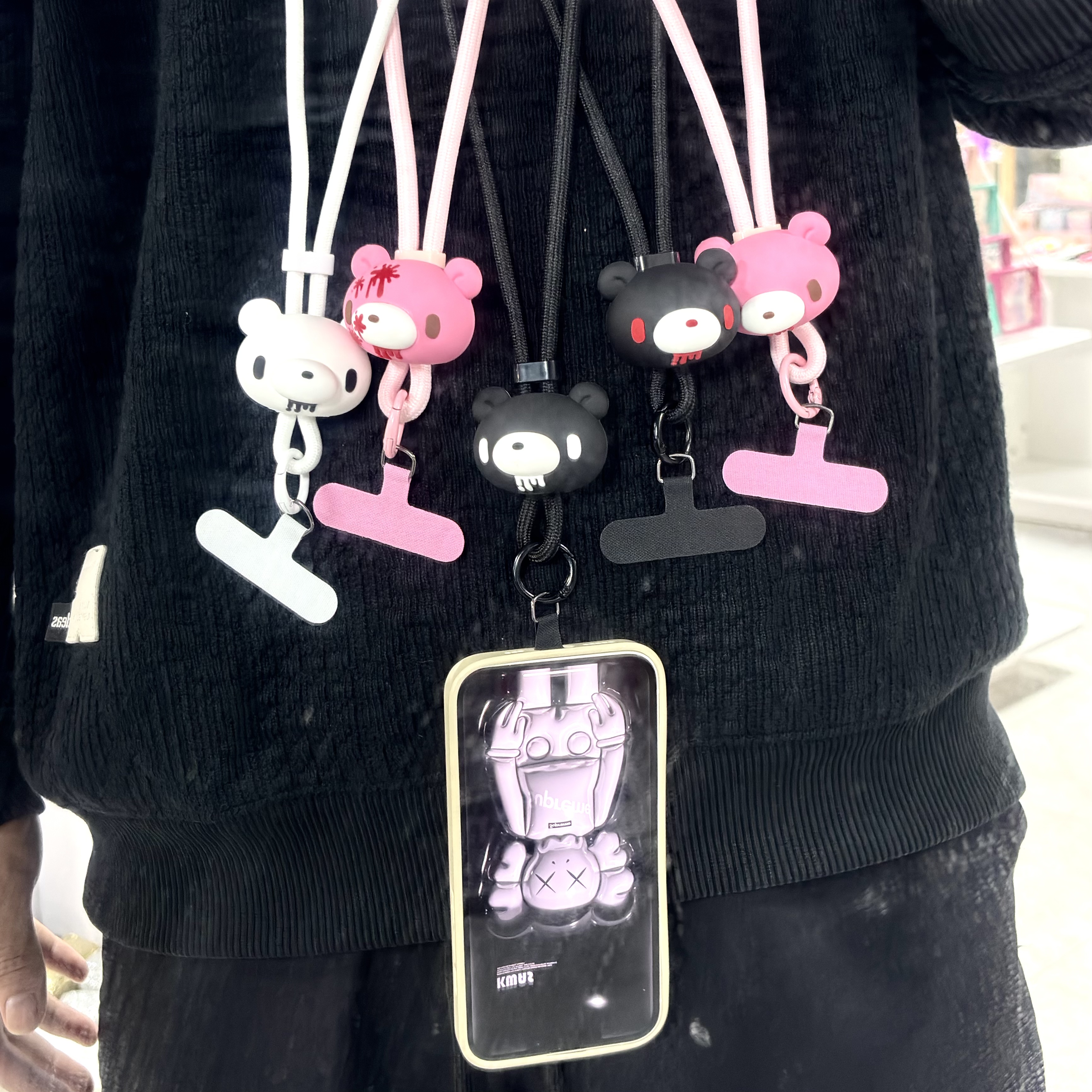 Phone Accessories Ideas - Cute&Edgy 3D Bear Phone Lanyard,Multi-Color Cartoon