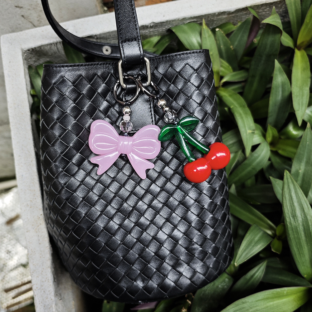 Phone Accessories For Teens - HERLOOK Big Cherry Bag Charm Keychain