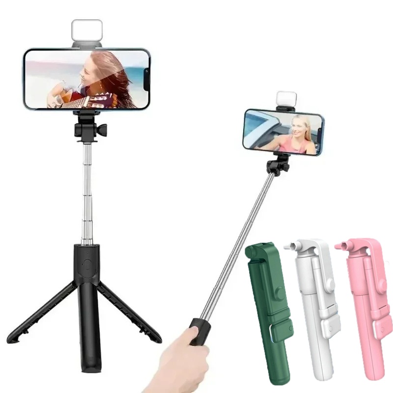 Selfie Stick Tripod - Bluetooth Selfie Stick Retractable 360 Rotation