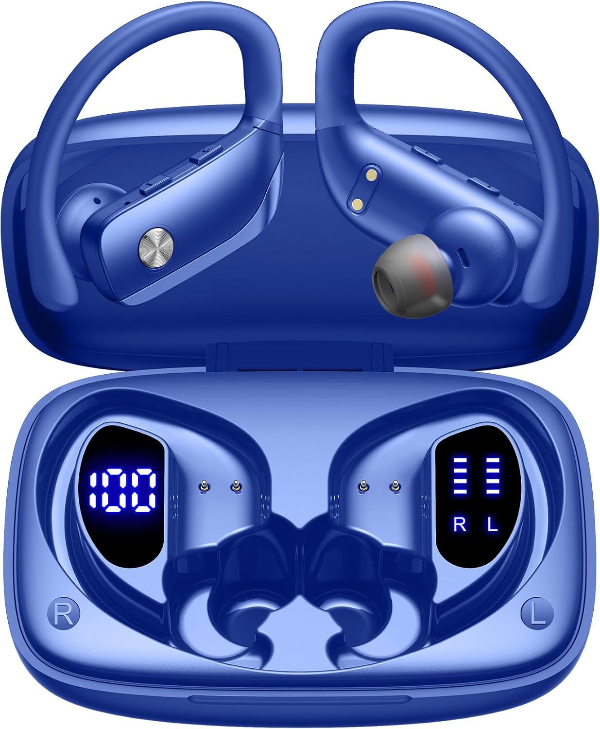 Wireless Earbuds Case - Wireless Earbuds with 80H Playtime LED