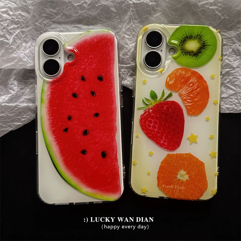 Phone Accessories Display - Summer Full Screen Fruits Strawberry Kiwi
