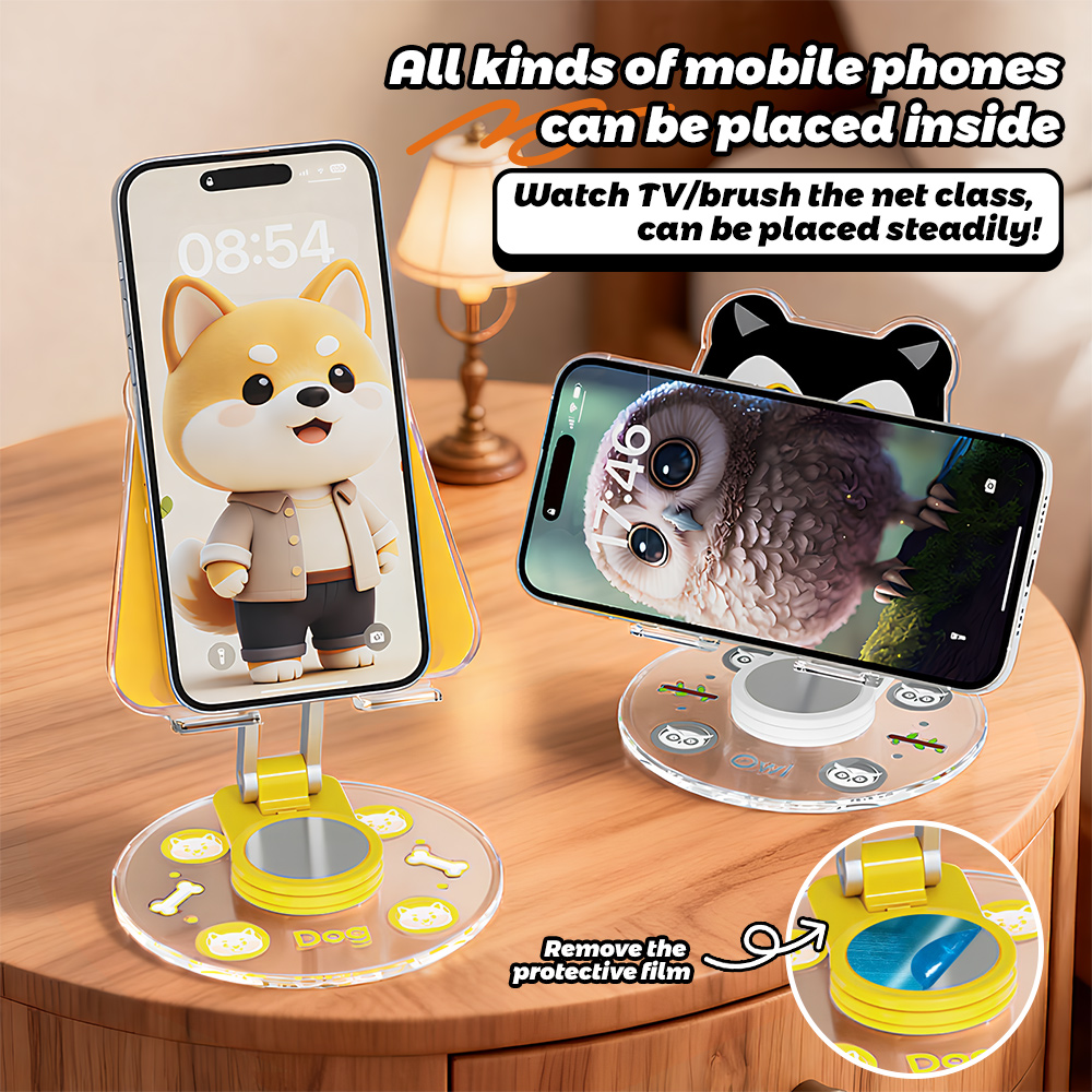 Cute Animal Phone Stand 360 Ro - огляд і ціна Phone Accessories For Teens