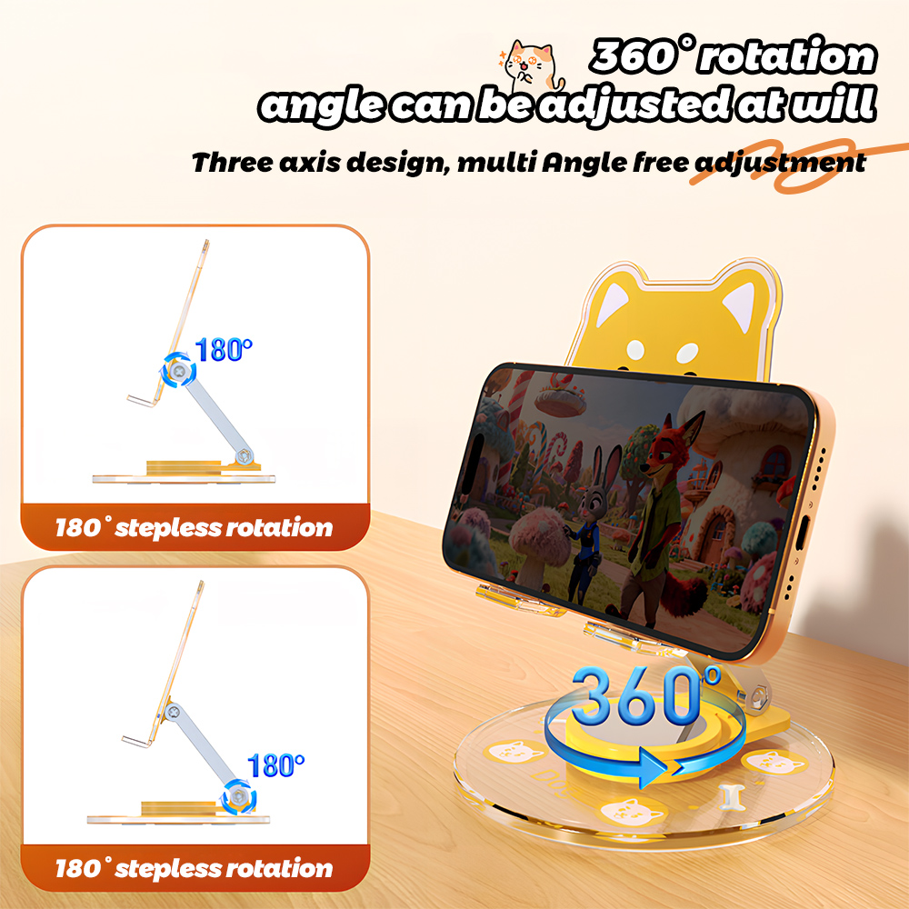 Cute Animal Phone Stand 360 Ro - огляд і ціна Phone Accessories For Teens