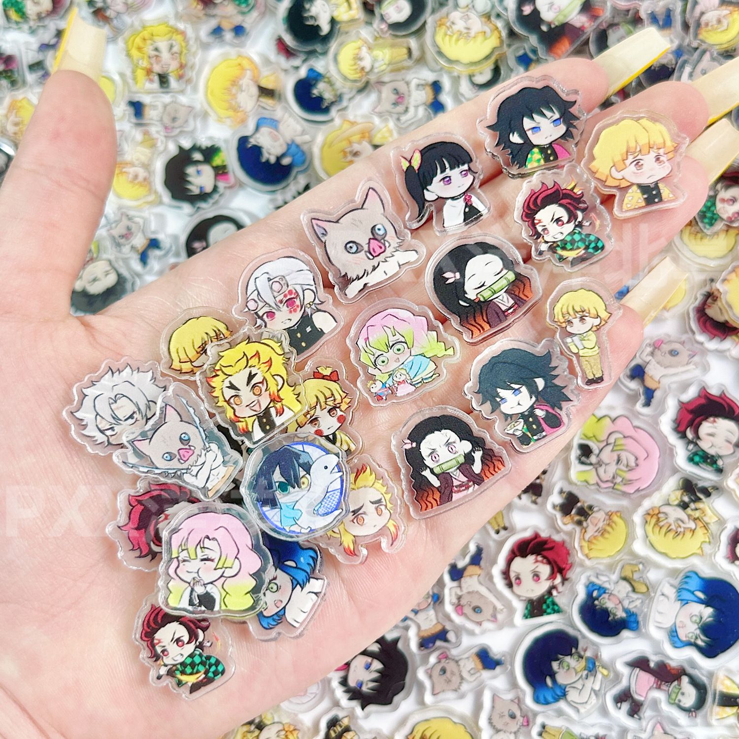 50/100Pcs 1/2cm Mini Demon Sla - огляд і ціна Phone Accessories Demon Slayer