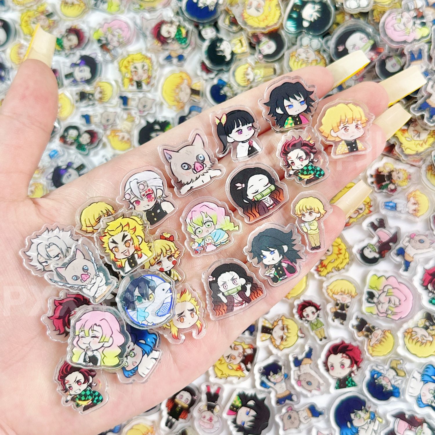 50/100Pcs 1/2cm Mini Demon Sla - огляд і ціна Phone Accessories Demon Slayer