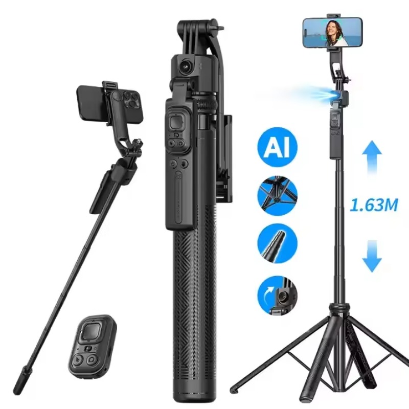 C17 Foldable AI Face Tracking  - огляд і ціна Selfie Stick Tripod