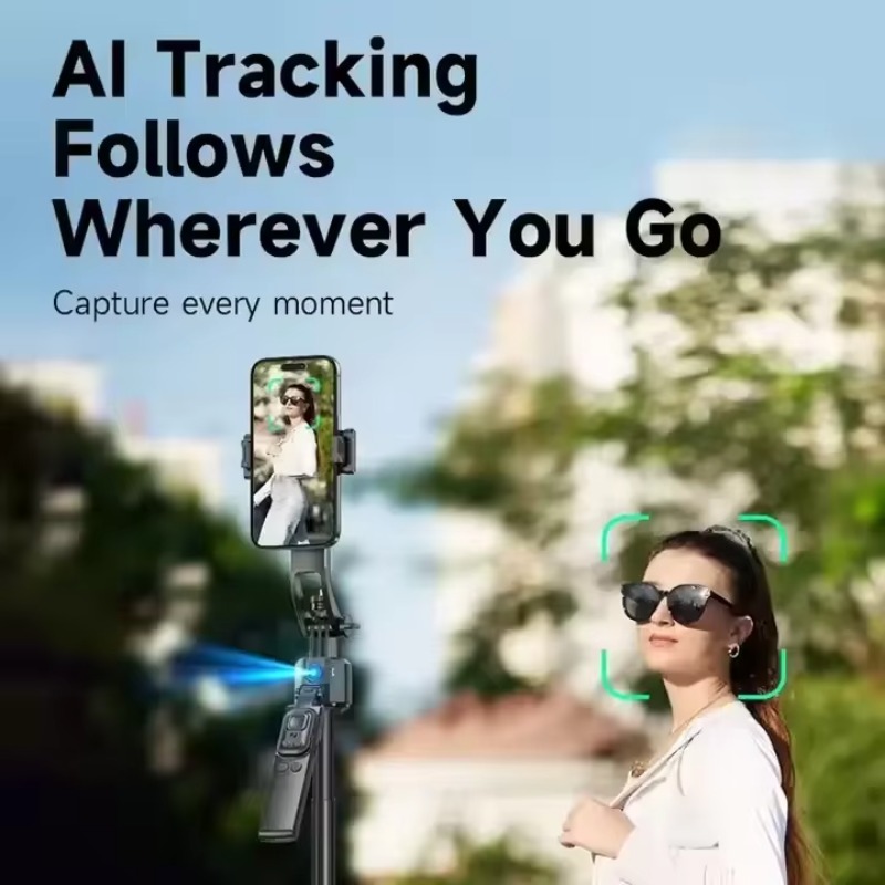 C17 Foldable AI Face Tracking  - огляд і ціна Selfie Stick Tripod