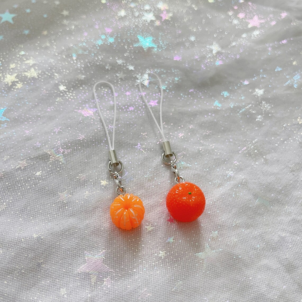 Set of 2 Cute Orange Phone Cha - огляд і ціна Phone Accessories Ideas