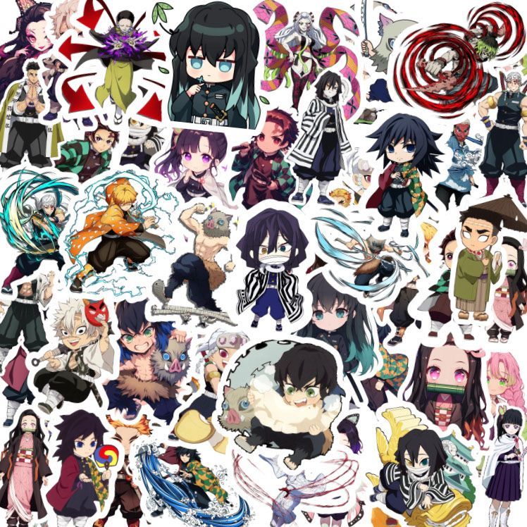 Demon Slayer stickers, cartoon - огляд і ціна Phone Accessories Demon Slayer
