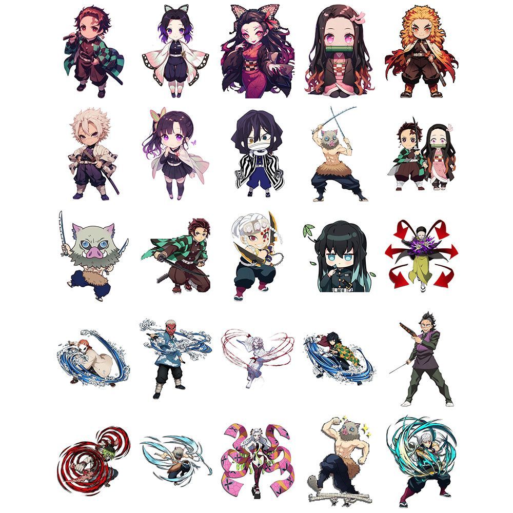 Demon Slayer stickers, cartoon - огляд і ціна Phone Accessories Demon Slayer