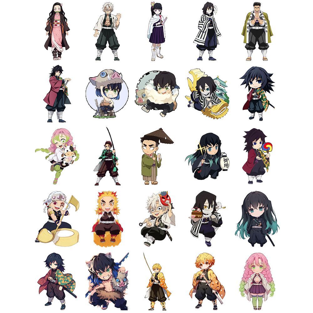 Demon Slayer stickers, cartoon - огляд і ціна Phone Accessories Demon Slayer