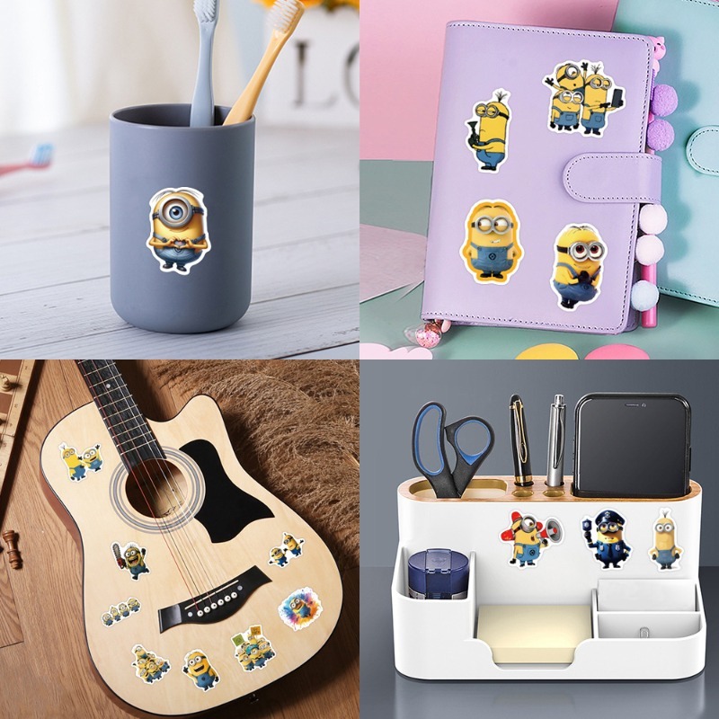55pcs Minions Cartoon Graffiti - огляд і ціна Phone Accessories Ideas