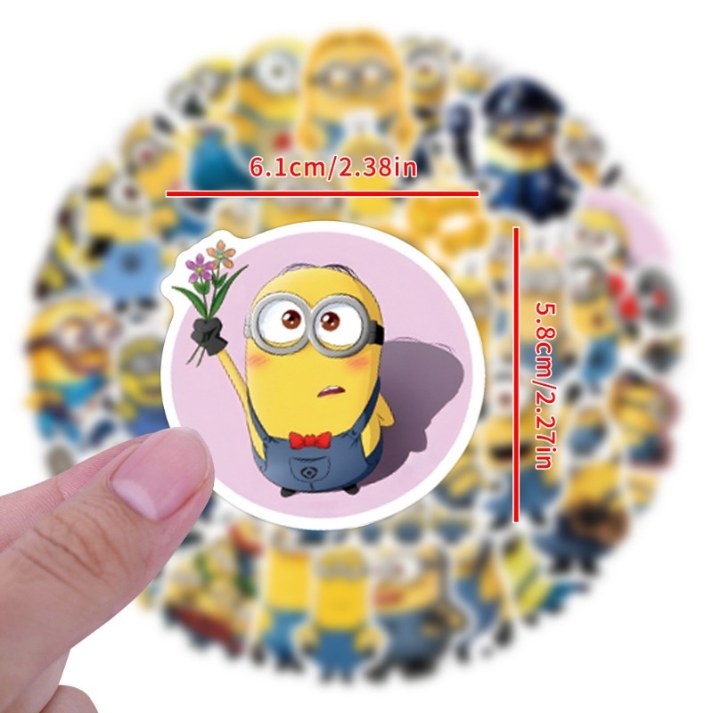 55pcs Minions Cartoon Graffiti - огляд і ціна Phone Accessories Ideas