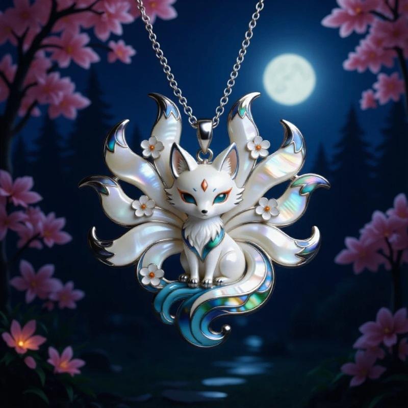 Nine Tailed Fox Enamel Pendant - огляд і ціна Phone Accessories For Teens
