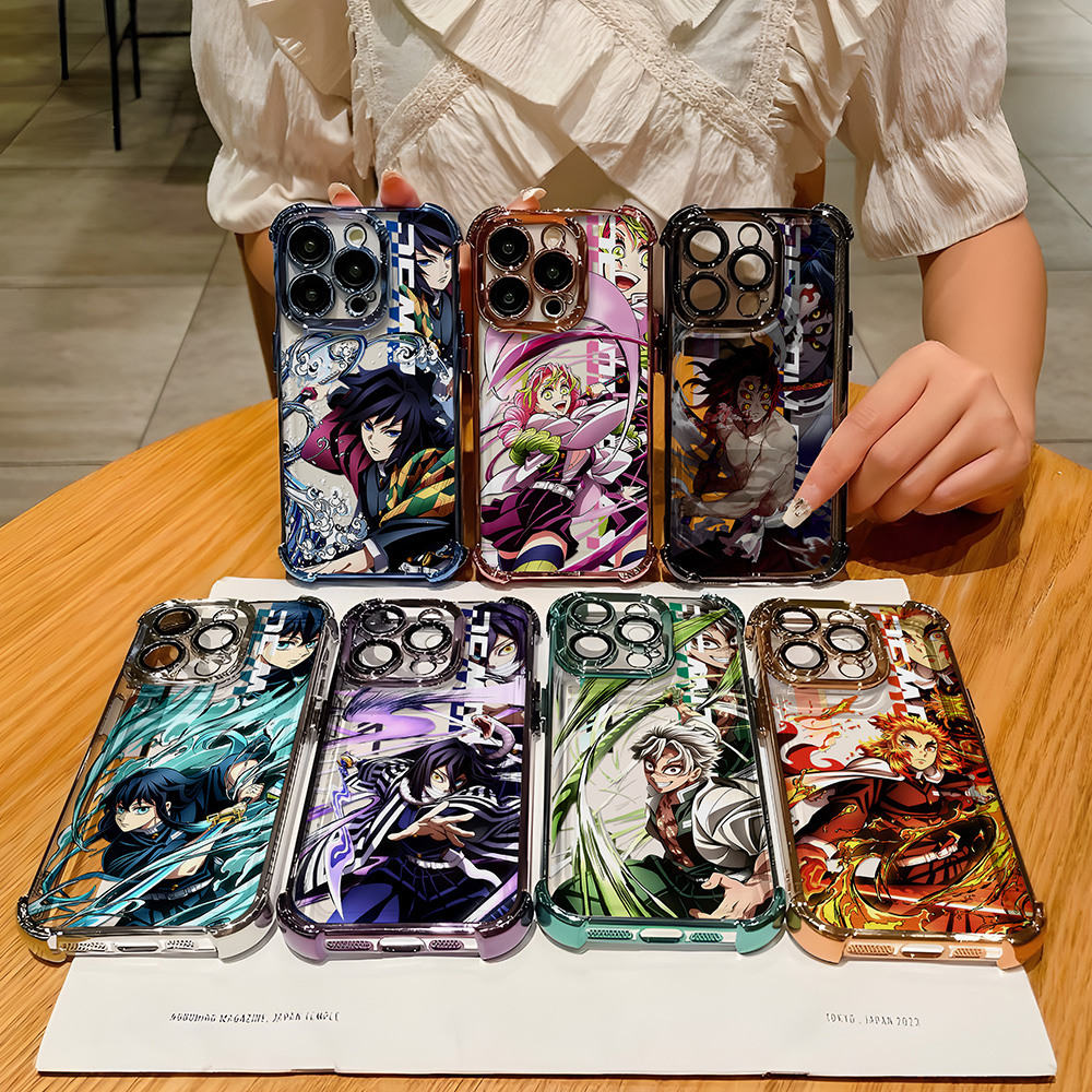 Plating Phone Case For Oppo A6 - огляд і ціна Phone Accessories Demon Slayer