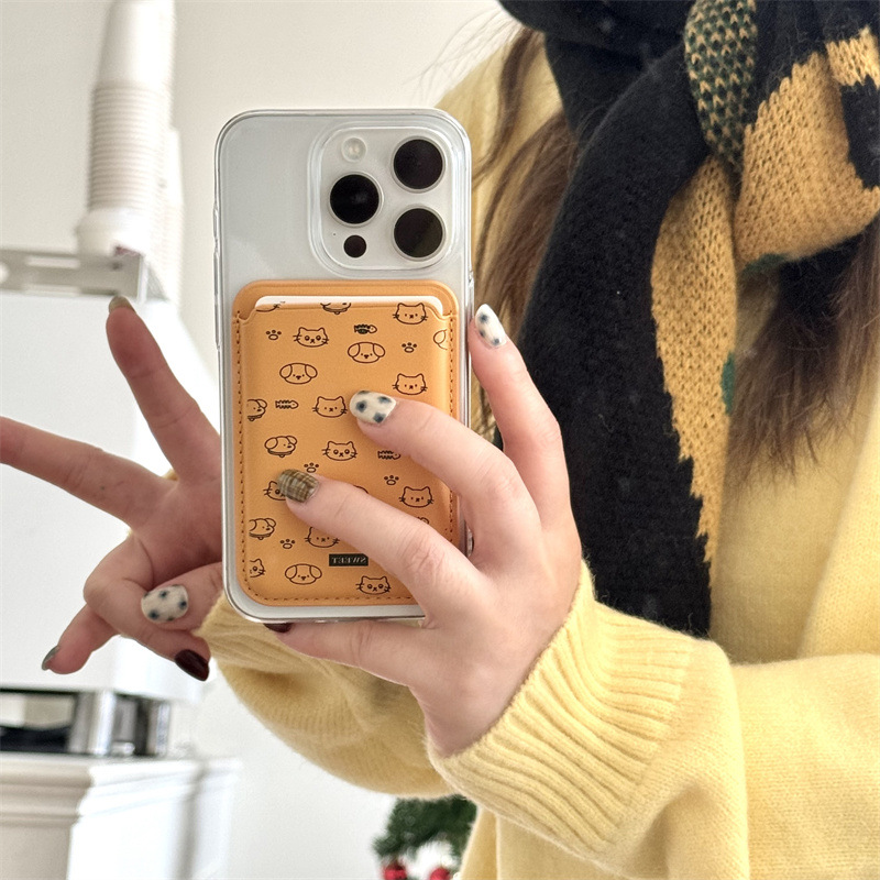 Cute Cartoon PU Leather Magnet - огляд і ціна Phone Accessories For Teens