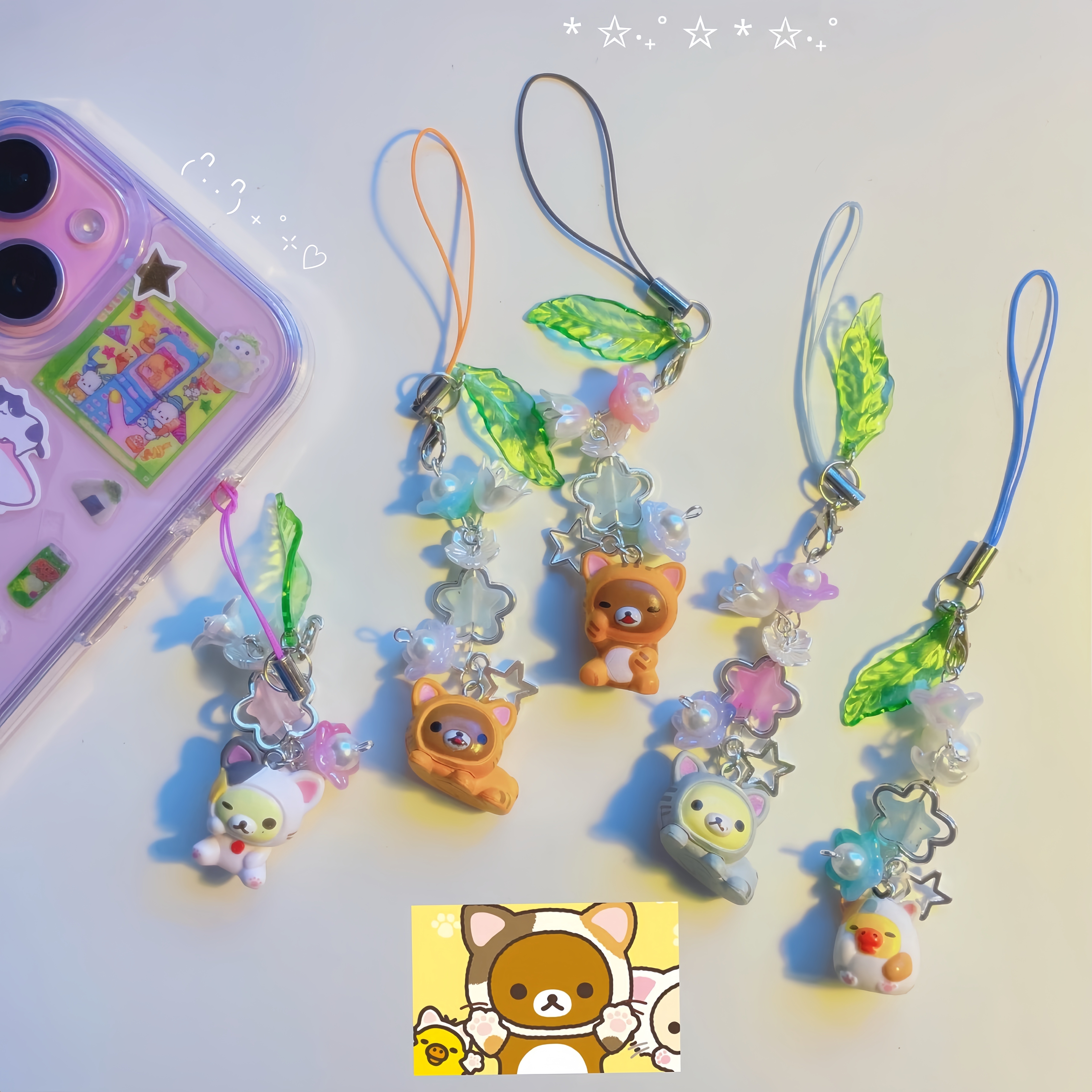 Rilakkuma Cat Phone Charms, Ad - огляд і ціна Phone Accessories Ideas