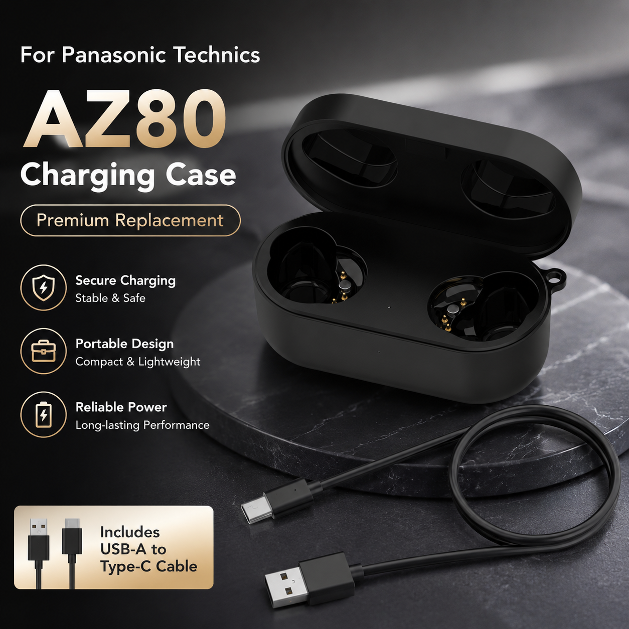 For Panasonic Technics AZ80 Ea - огляд і ціна Wireless Earbuds Case
