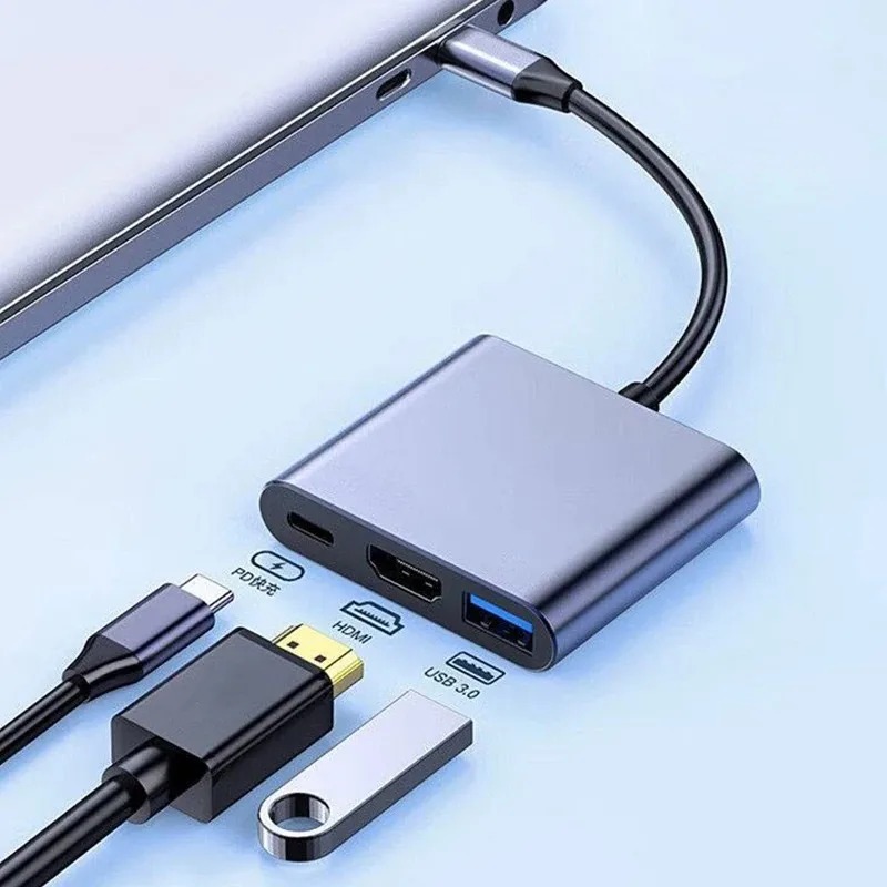 USB C HUB 3in1 Type C 3.0 to H - огляд і ціна Hdmi Phone Adapter