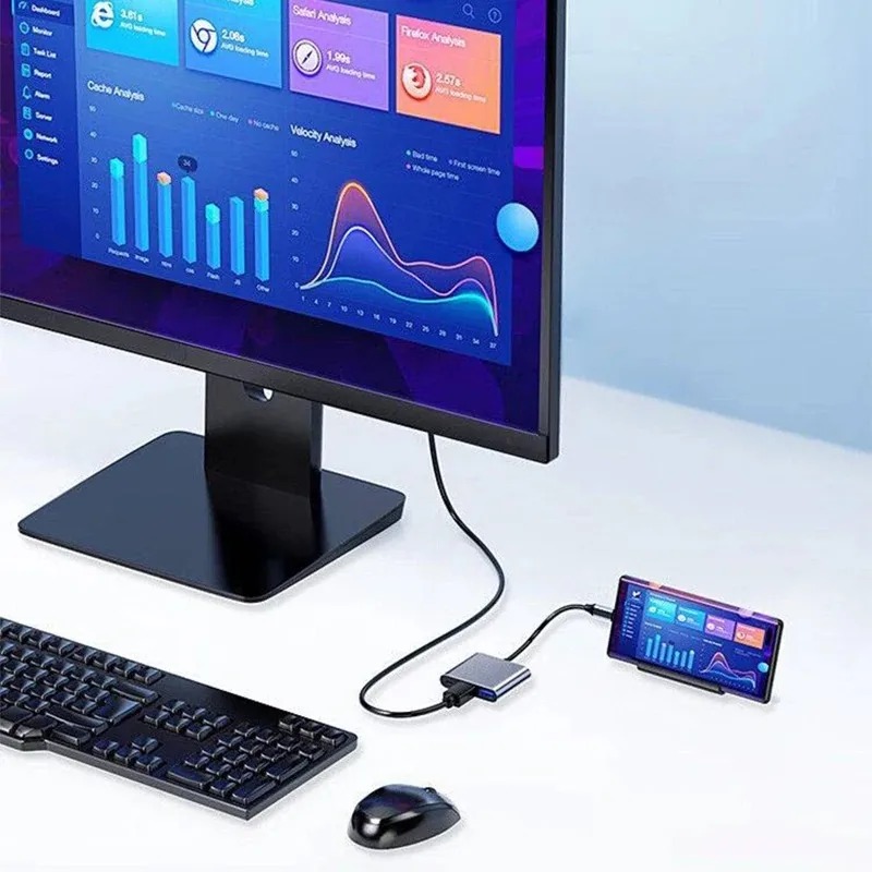 USB C HUB 3in1 Type C 3.0 to H - огляд і ціна Hdmi Phone Adapter