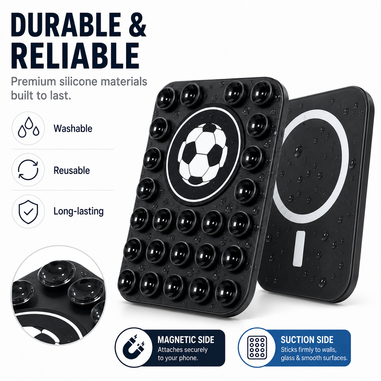 Cute Soccer For Magnetic Phone - огляд і ціна Phone Accessories Hooks
