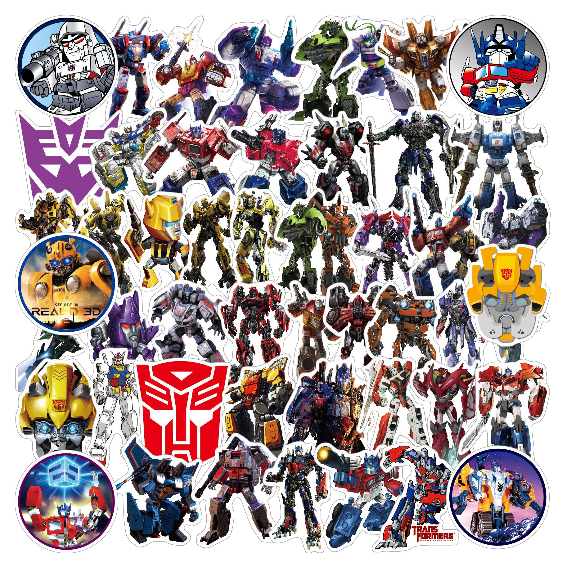 50pcs Kawaii Hasbro Transforme - огляд і ціна Phone Accessories For 11 Year Old Girl