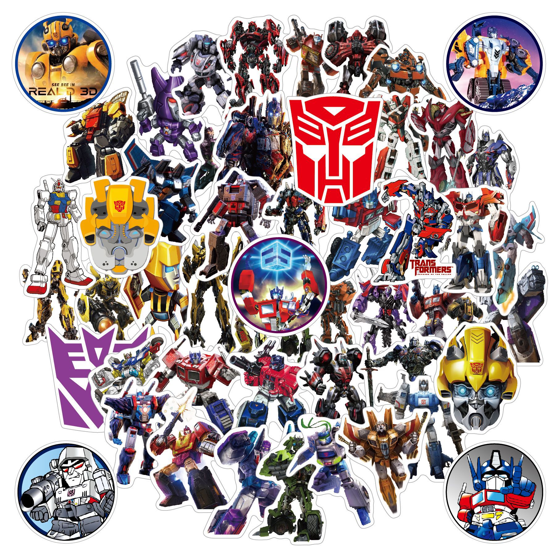 50pcs Kawaii Hasbro Transforme - огляд і ціна Phone Accessories For 11 Year Old Girl