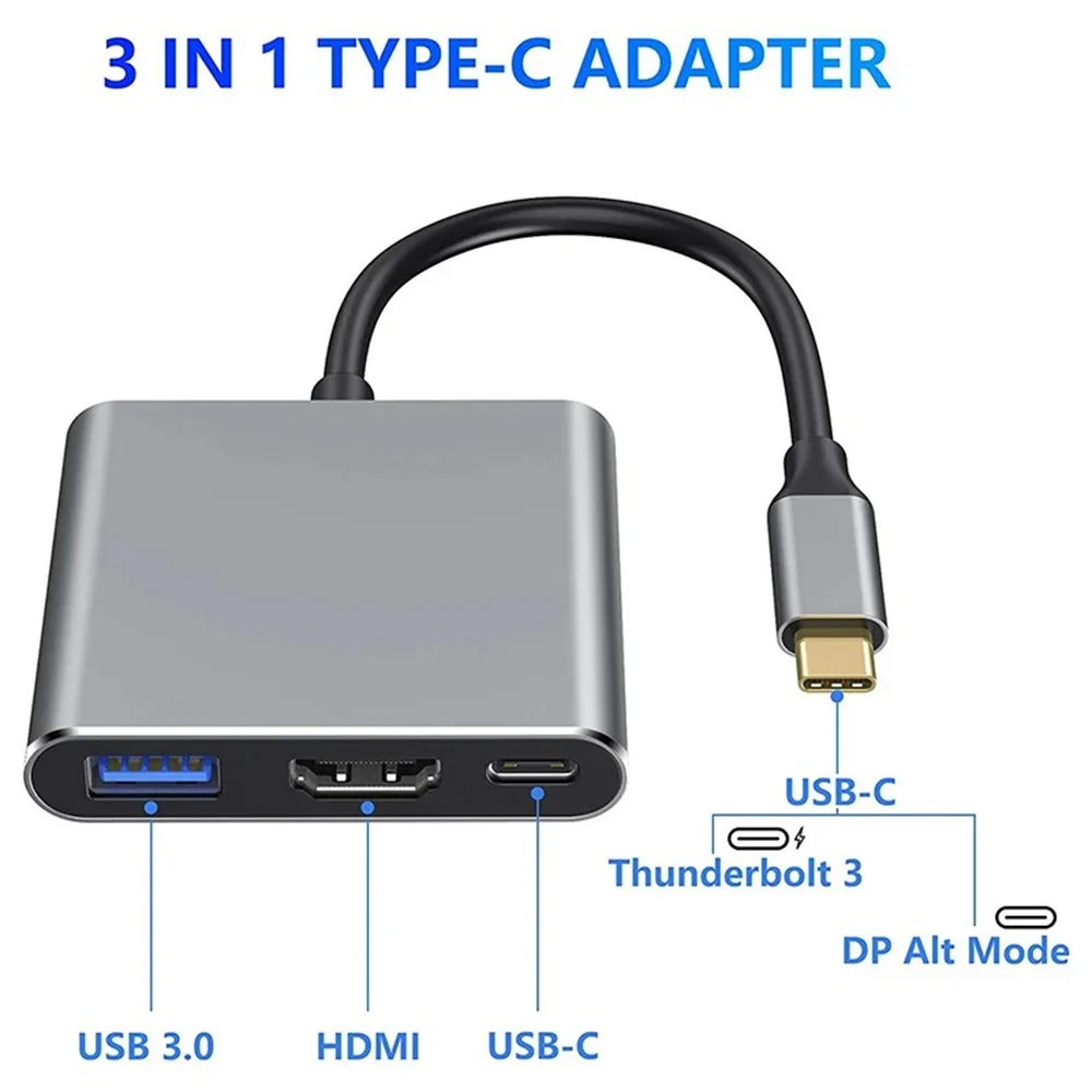 USB C HUB 3-in-1 Multiports Ad - огляд і ціна Hdmi Phone Adapter