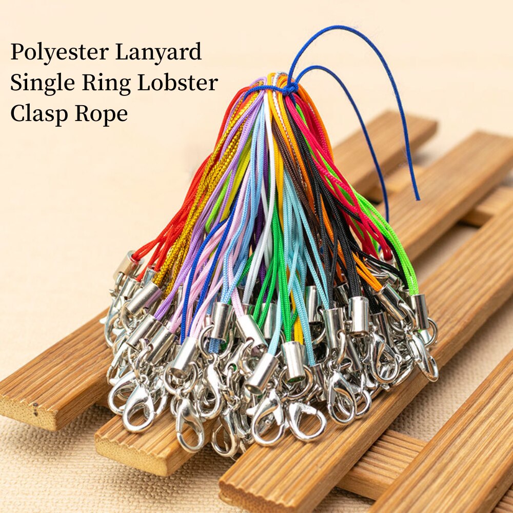 100pcs Polyester Lanyard Singl - огляд і ціна Phone Accessories Hooks