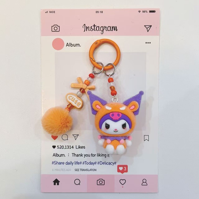 Fashion Kuromi Figure Resin Ke - огляд і ціна Phone Accessories For Teens
