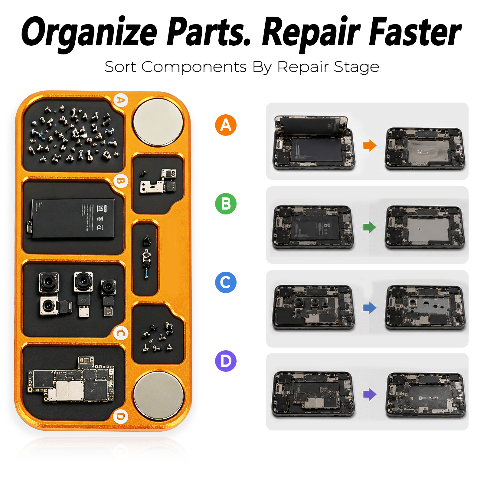 NEWACALOX Magnetic Screw Stora - огляд і ціна Phone Accessories Repair