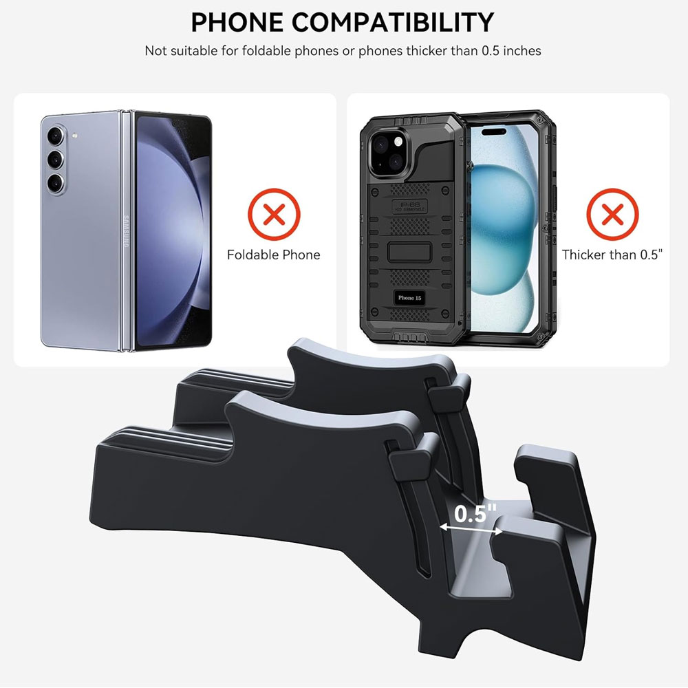 Silicone Phone Mount For Tesla - огляд і ціна Phone Accessories Hooks