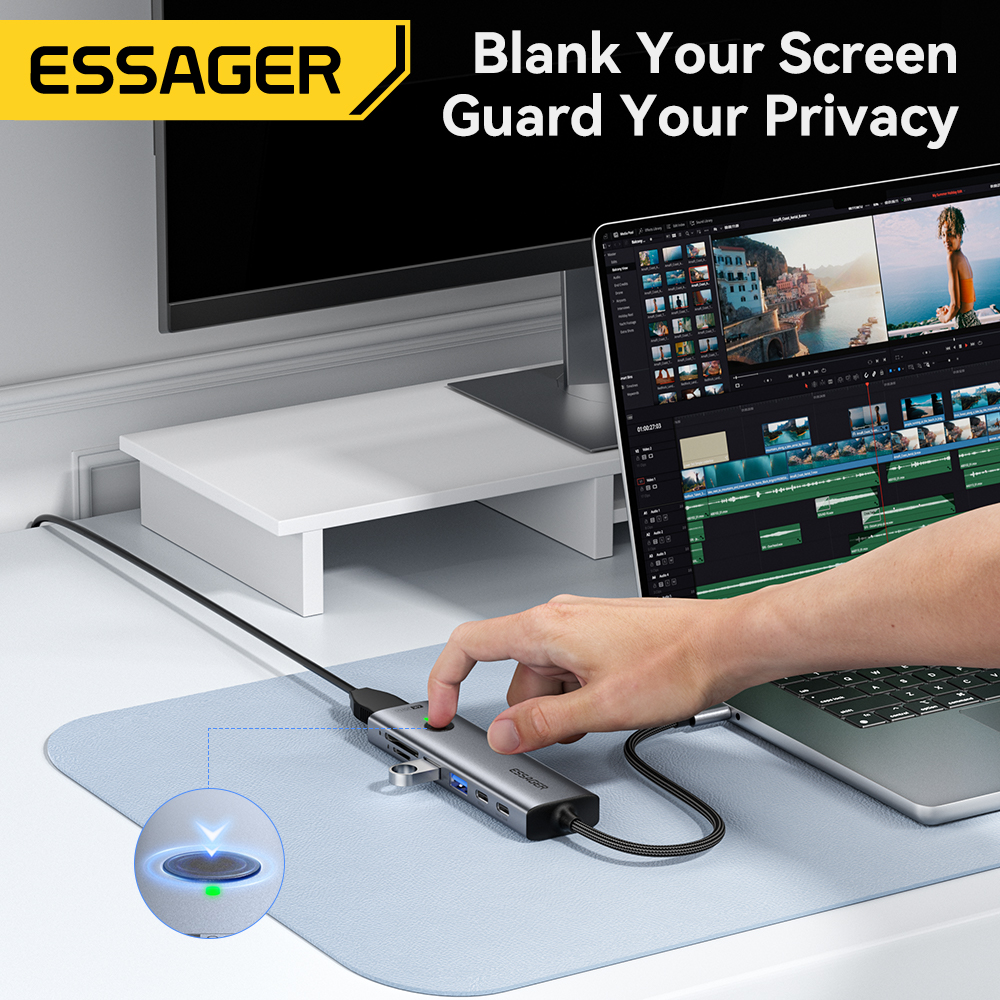 Essager USB C HUB 4K 7-in-1 Ty - огляд і ціна Hdmi Phone Adapter