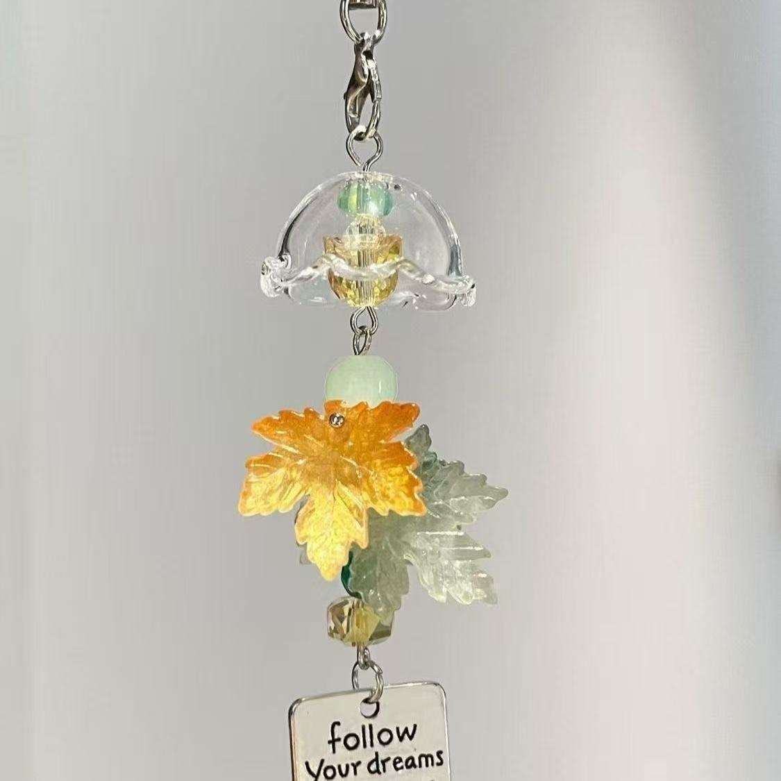 Maple Leaf Wind Chime Phone Ch - огляд і ціна Phone Accessories For Teens